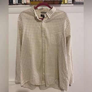 Men’s Nordstrom lightweight linen blend shirt - Gingham
